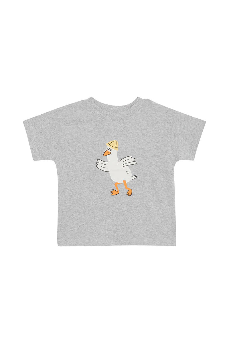 Kids Short Sleeve Crew Tee | Mr. Guss Grey Marle