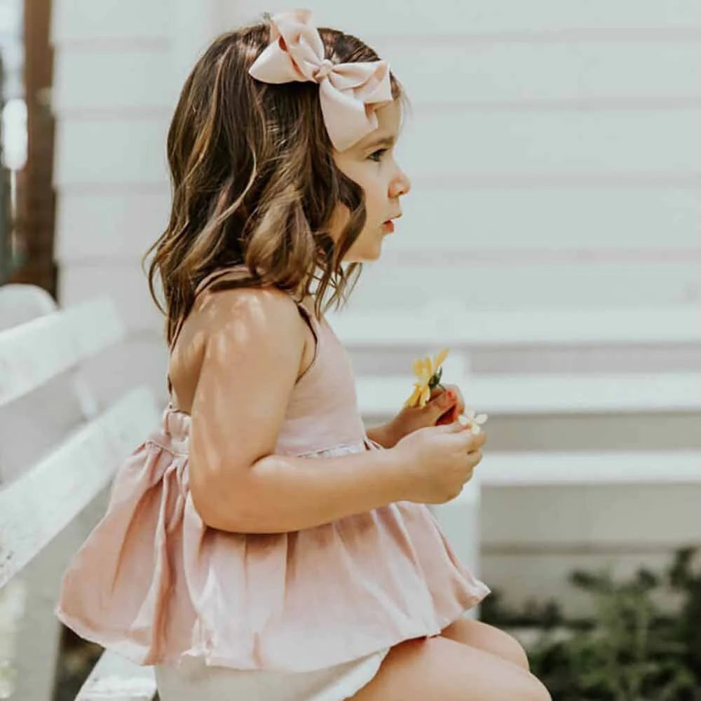 Bow Hair Clip | Nude