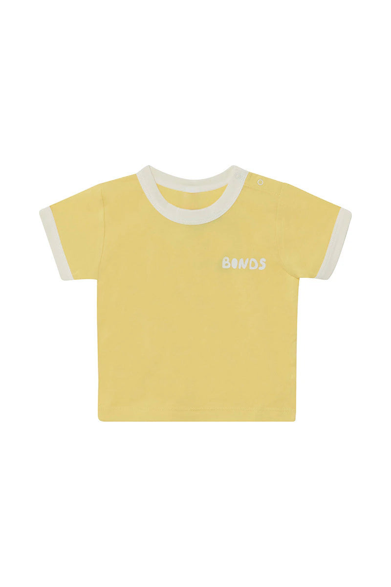Roomies Ringer Tee | Sunny Light & Mascarpone