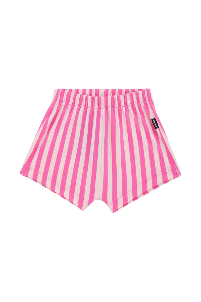 Roomies Short | White & Pink Stripe
