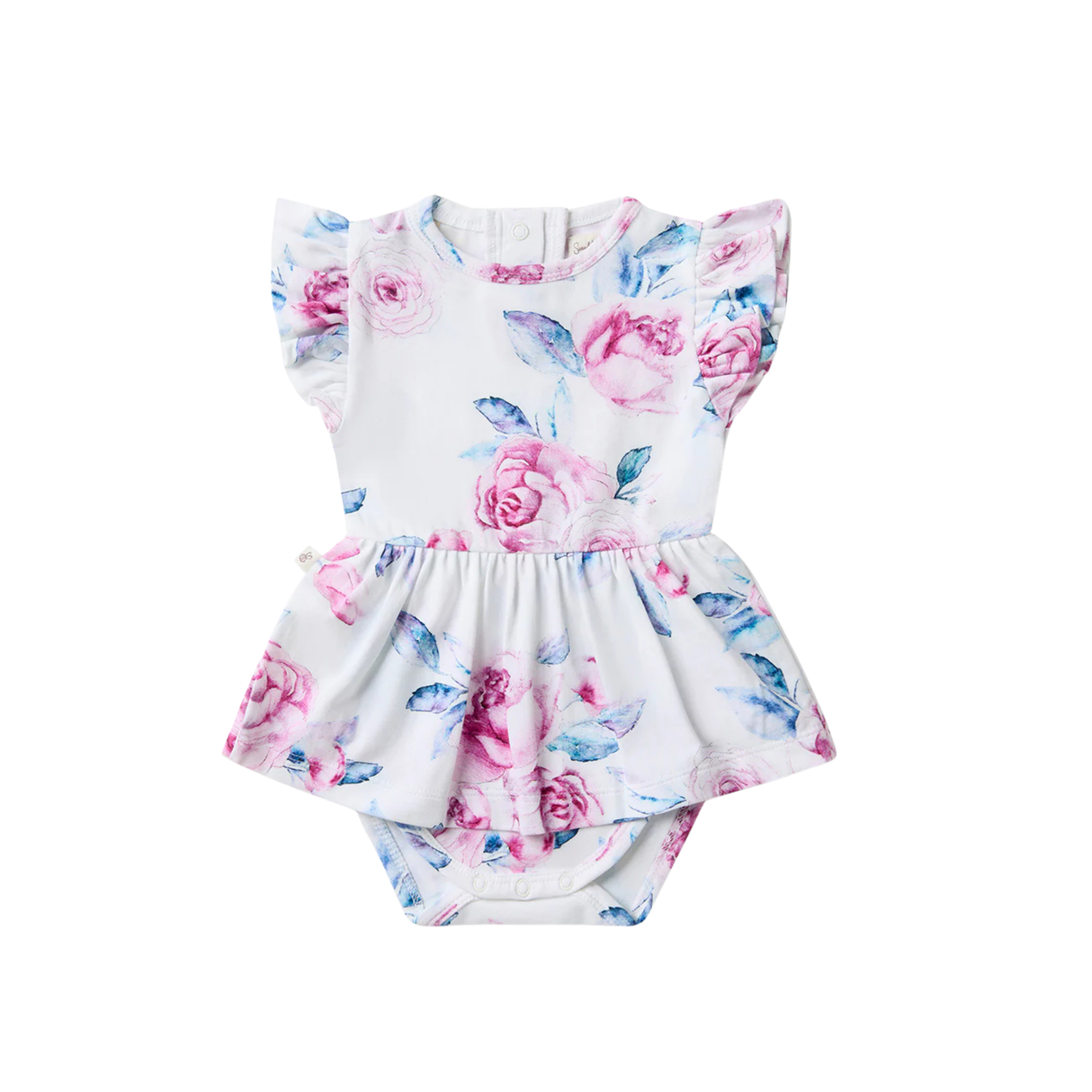 Short Sleeve Organic Dress | Lilac Skies