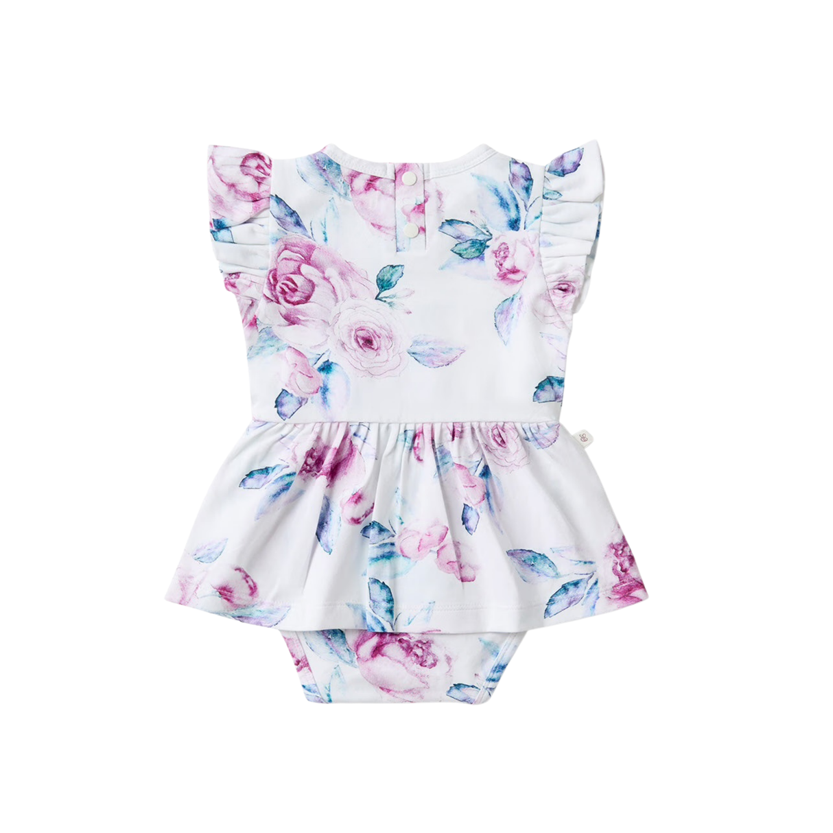 Short Sleeve Organic Dress | Lilac Skies