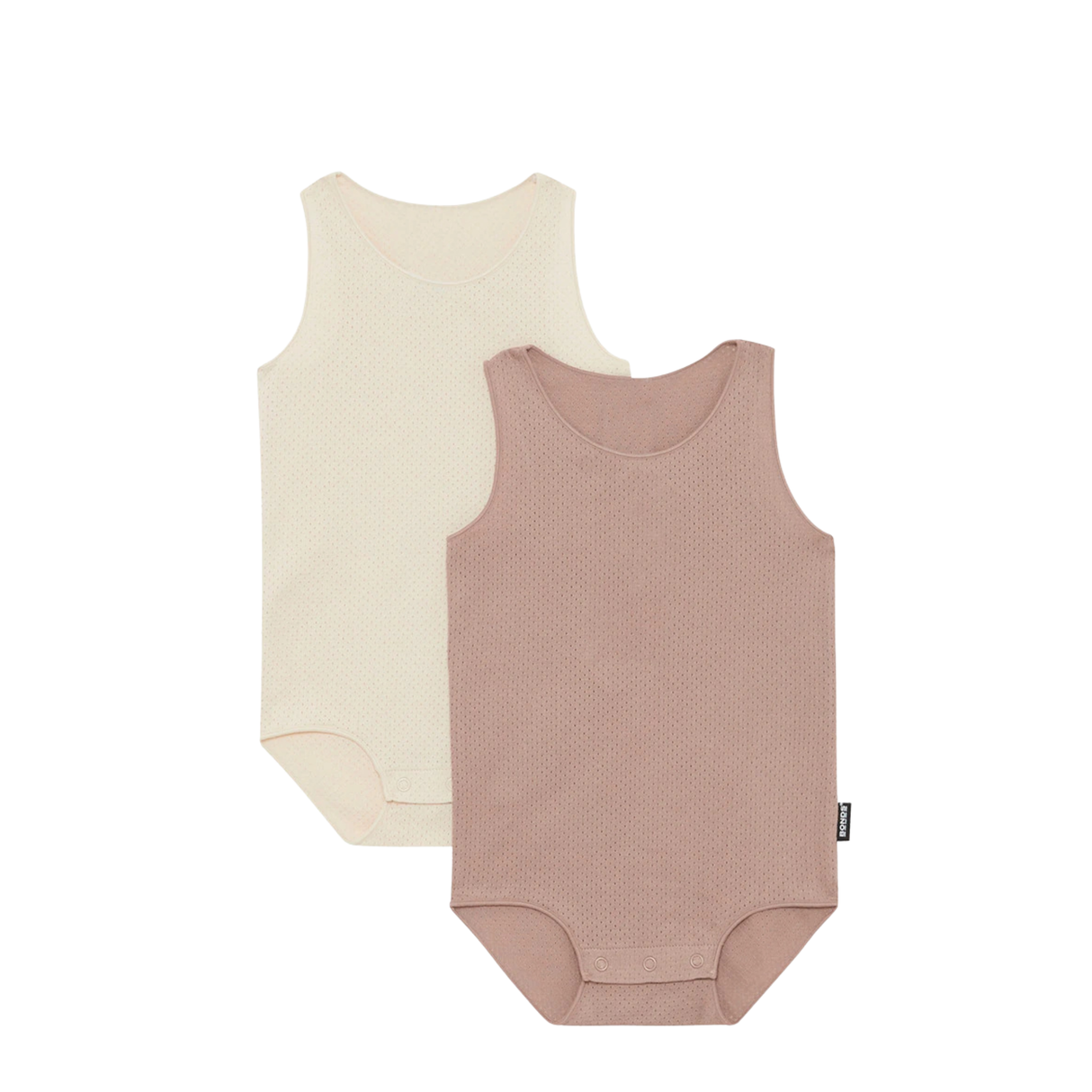Wondercool Eyelet Singletsuit 2 Pack | Sesame Seed /Tuscan Sunset