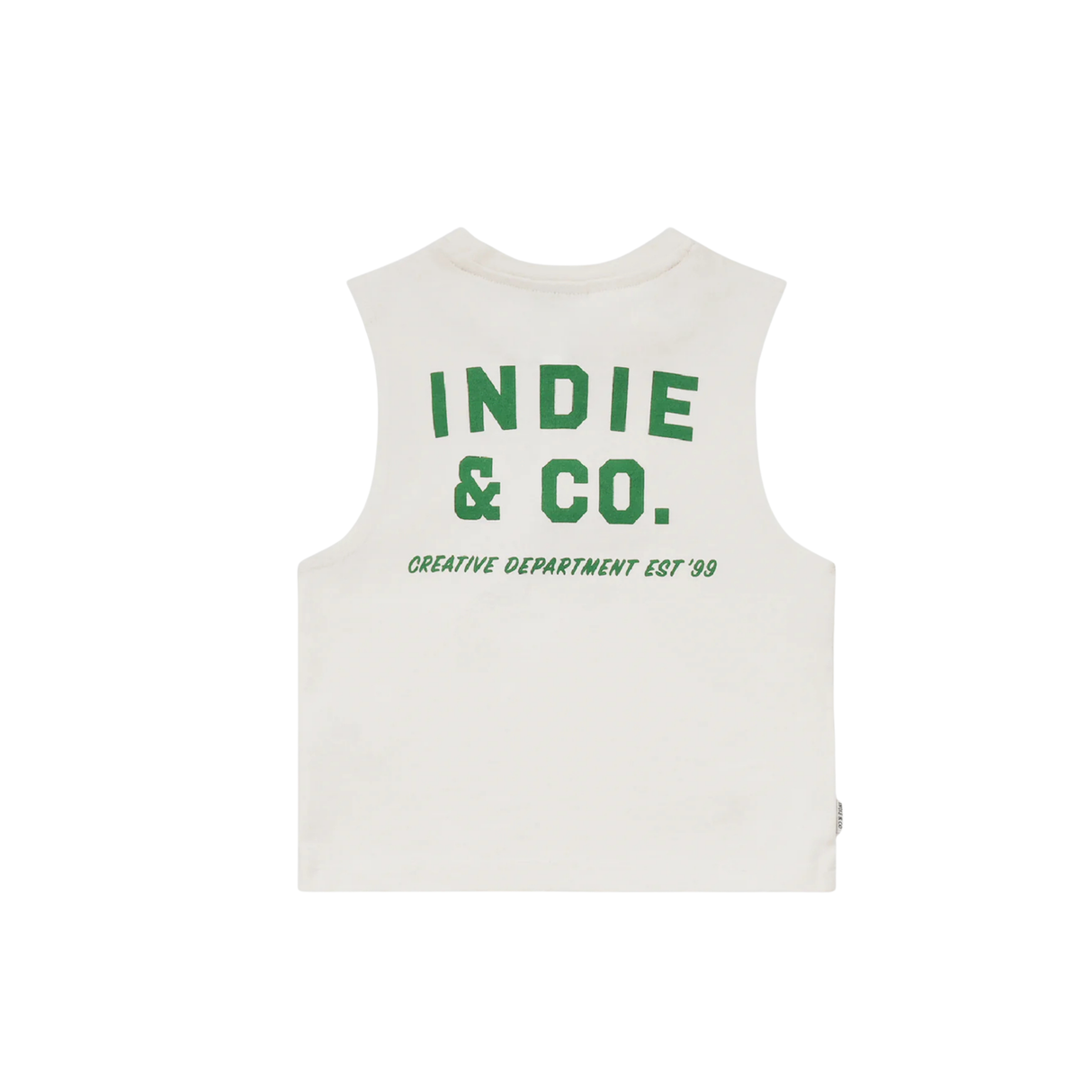 The Camino Muscle Tee | Off white/Forest