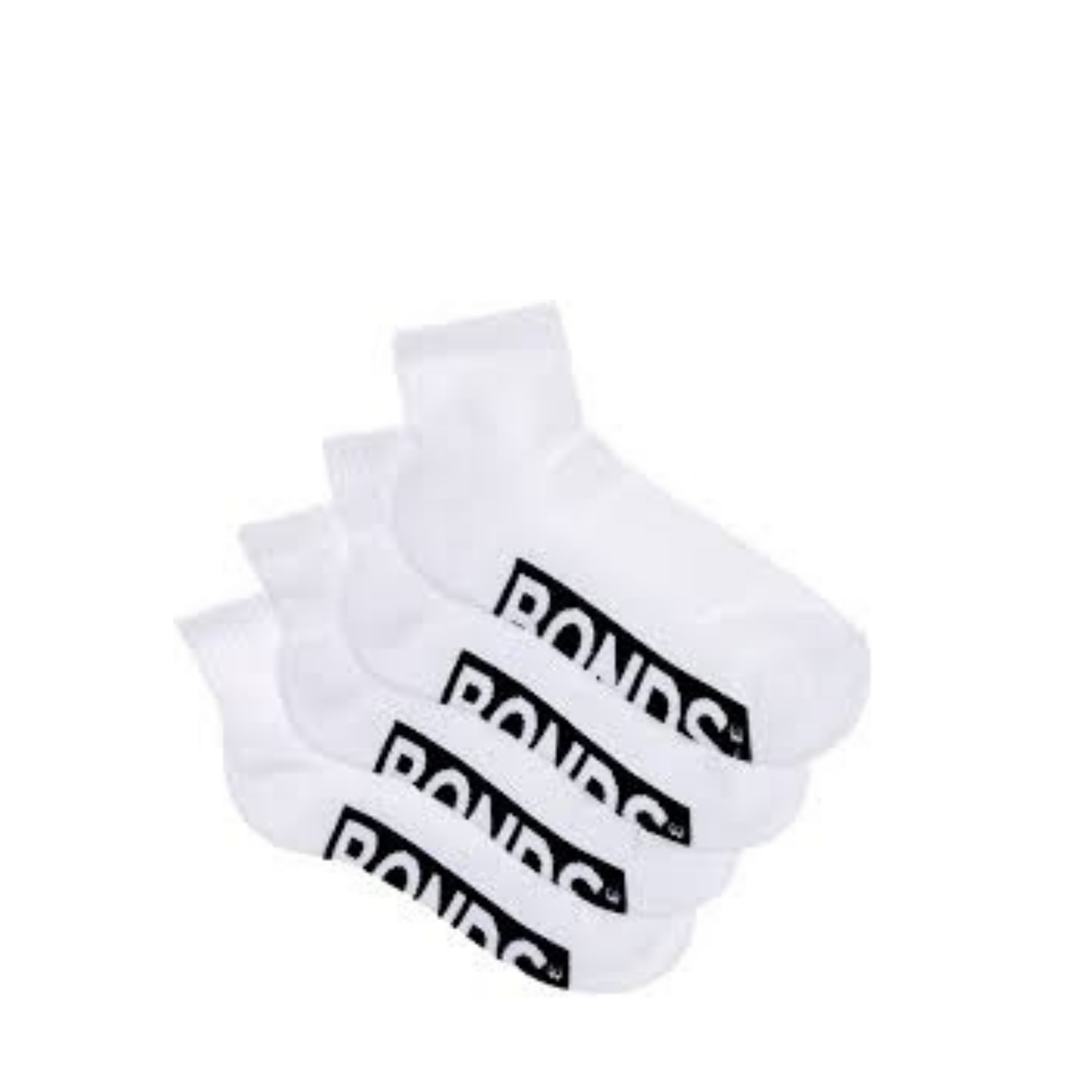 Kids Logo Cushioned Quarter Crew Socks 4 pack | white