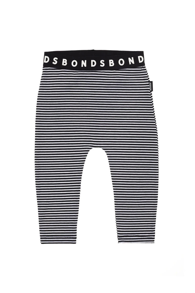 Stretchies Legging | Black & White stripe