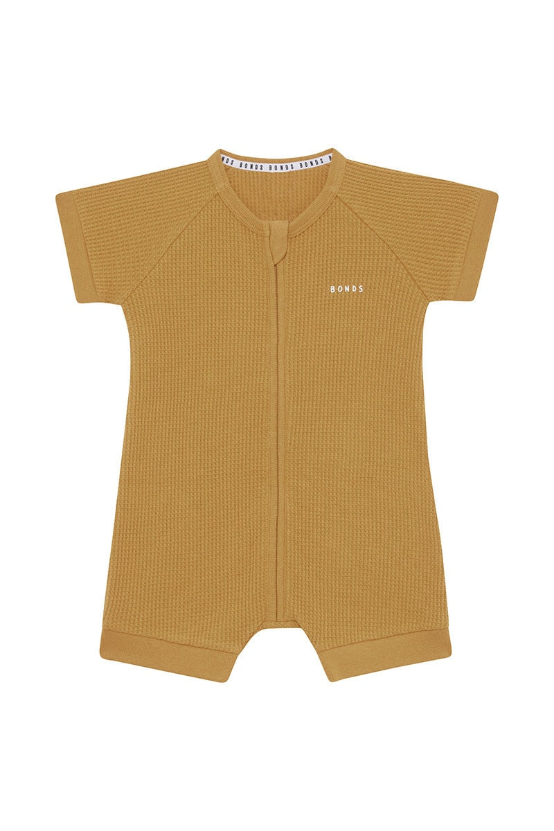 Waffle Romper | Sweet Caramel