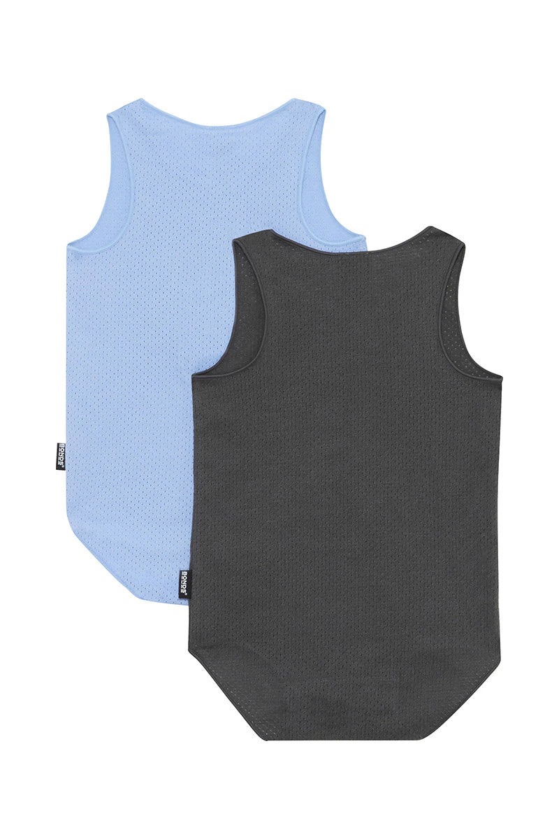 Wondercool Eyelet Singletsuit 2 Pack | Blueberry Cream /La Femme Nikita