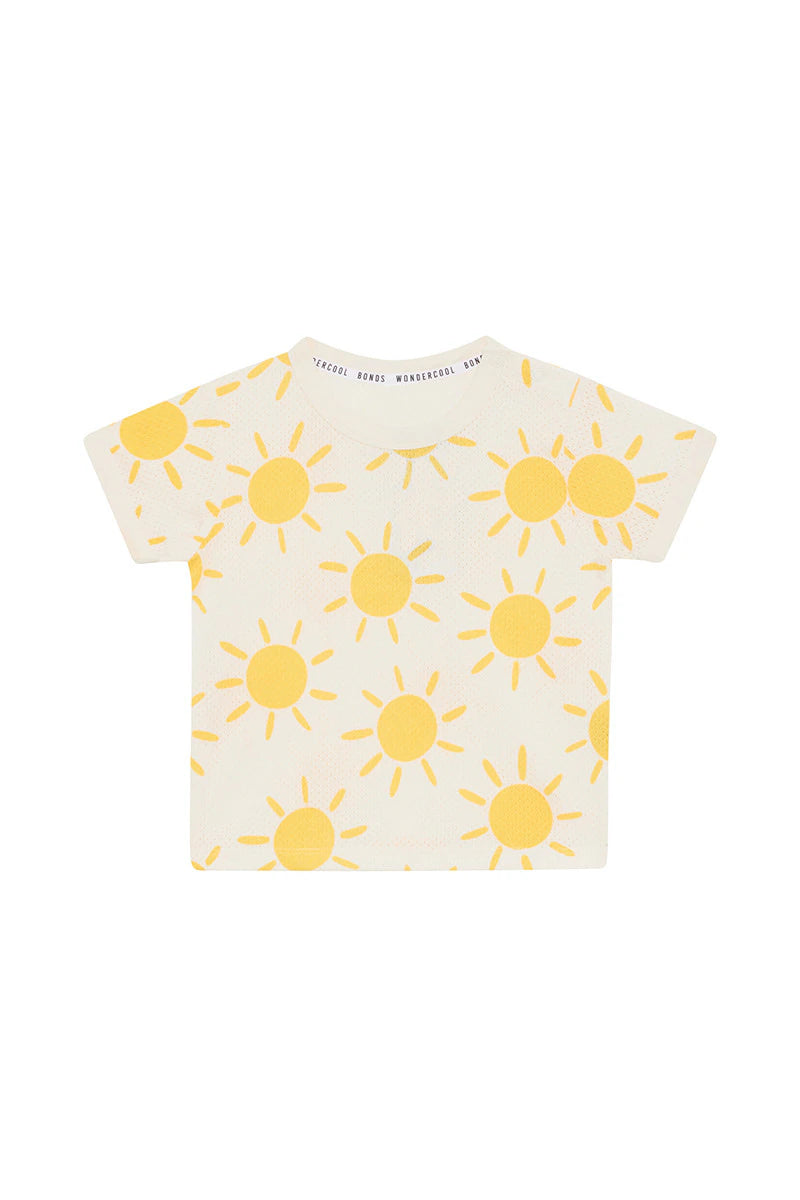 Wondercool Eyelet Tee | Sun-Burst Yellow