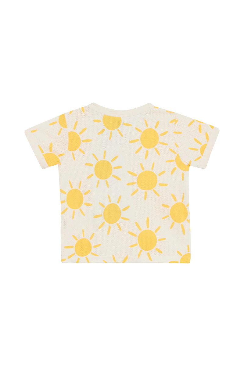 Wondercool Eyelet Tee | Sun-Burst Yellow