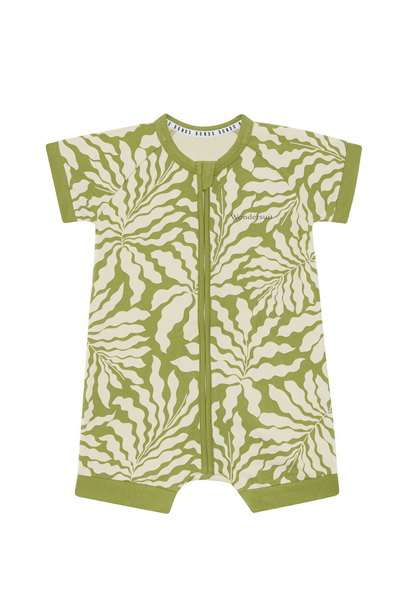 Zip Romper | Sunshine Tropics Khaki