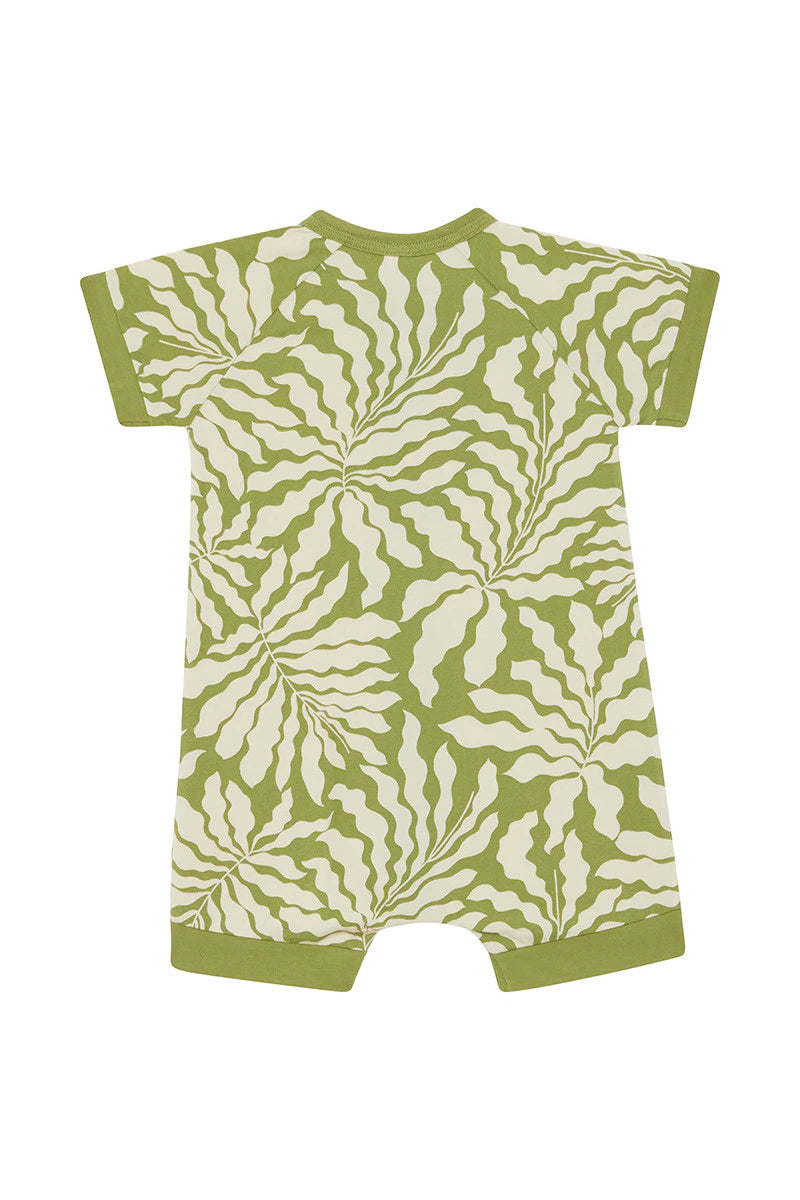Zip Romper | Sunshine Tropics Khaki