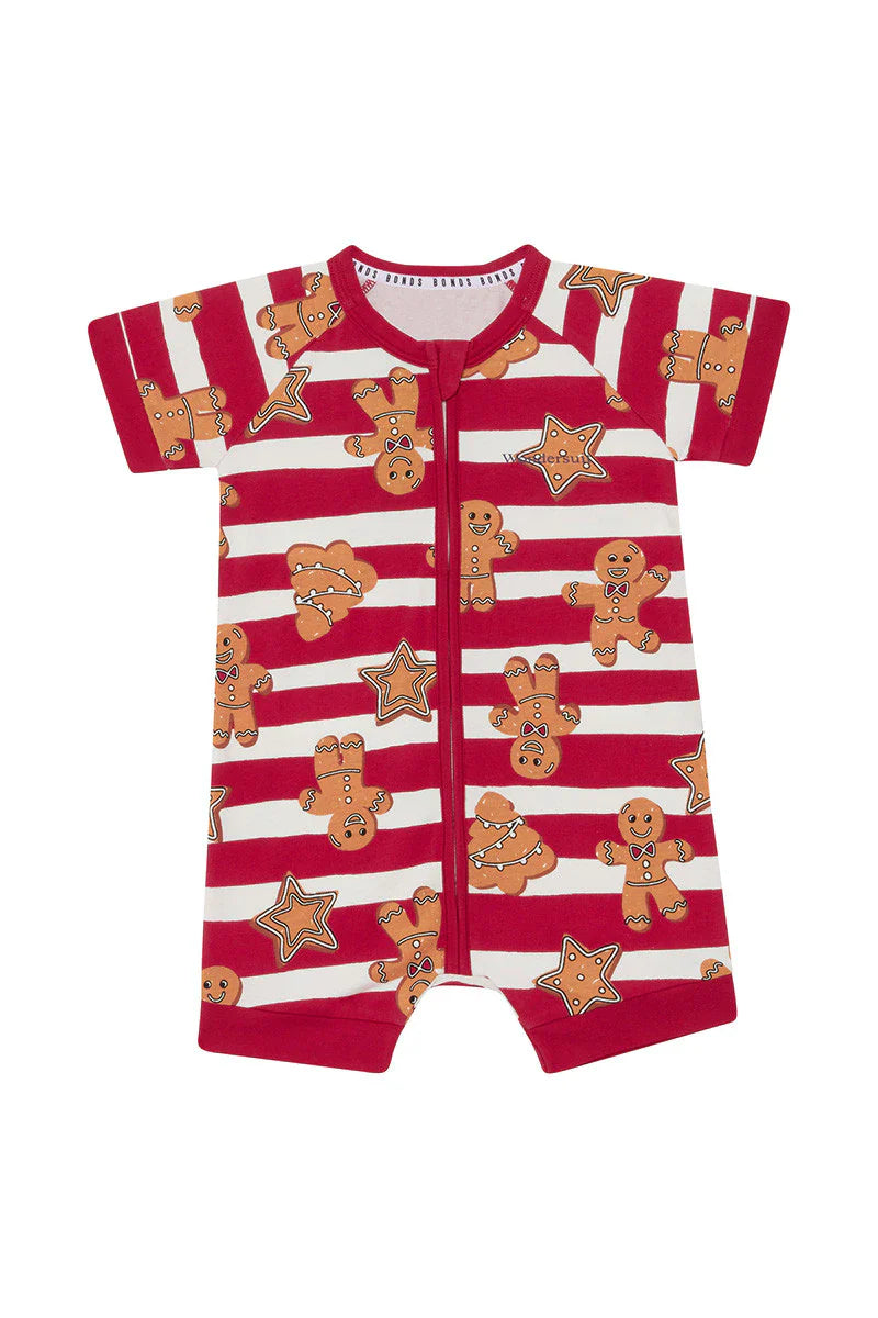 Zip Romper | Gingerbread