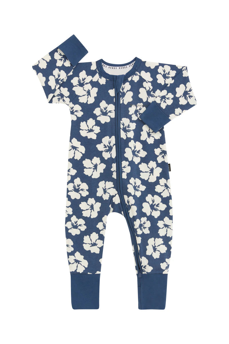 Zip Wondersuit | Hibiscus Navy