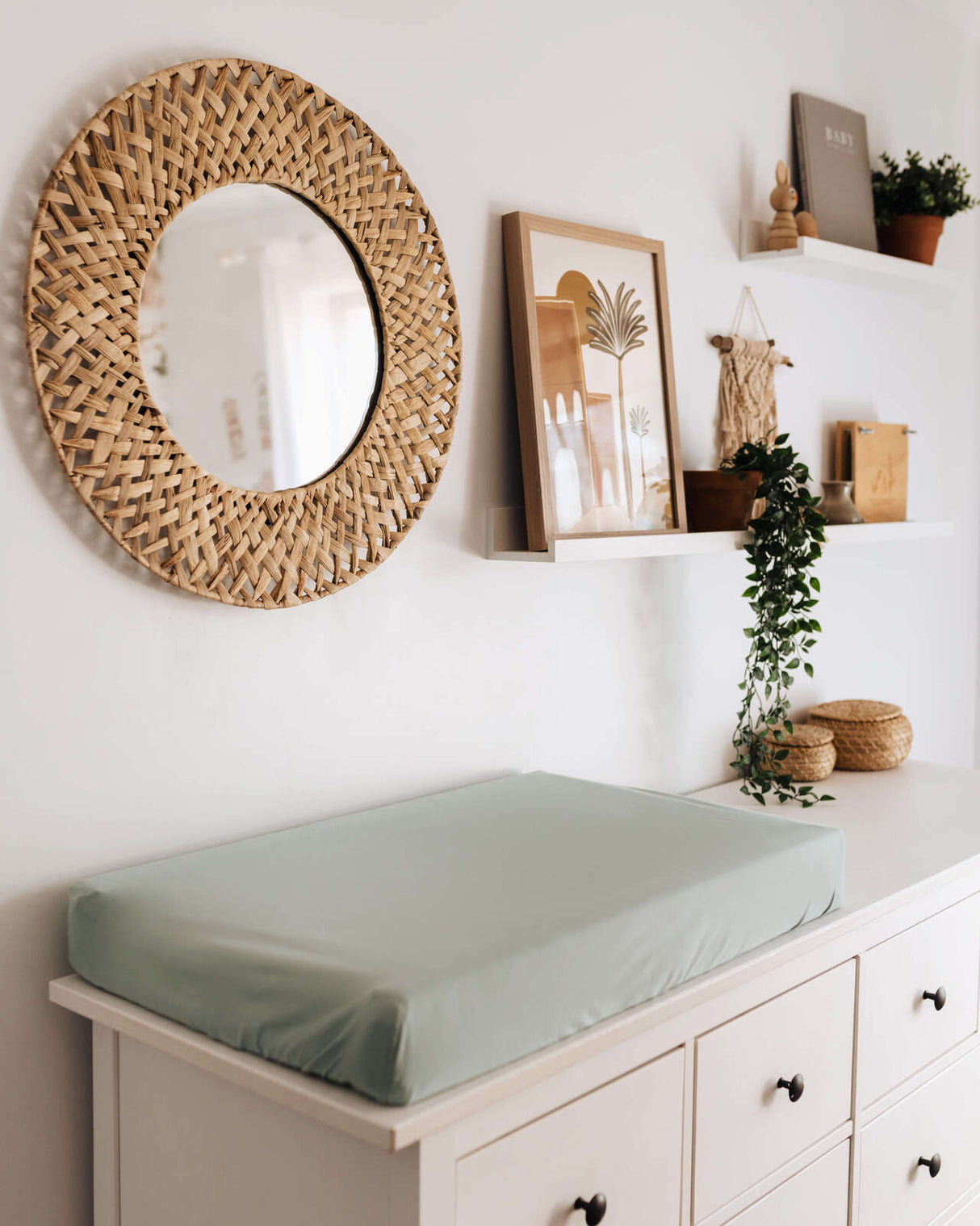 Bassinet Sheet / Change Pad Cover | Sage