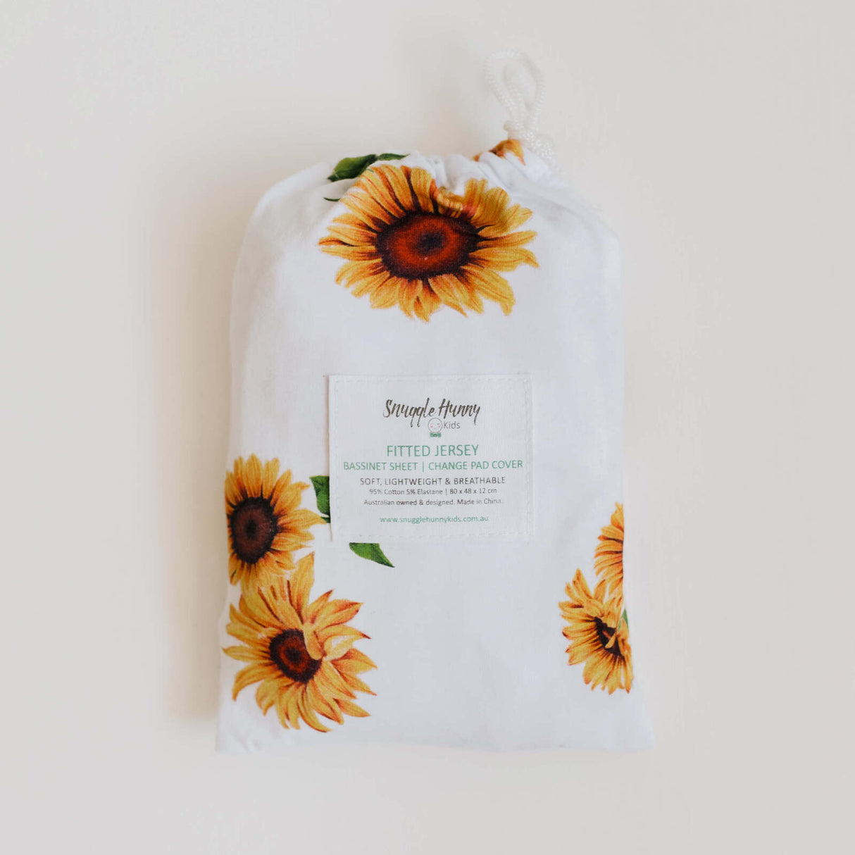 Bassinet Sheet / Change Pad Cover | Sunflower