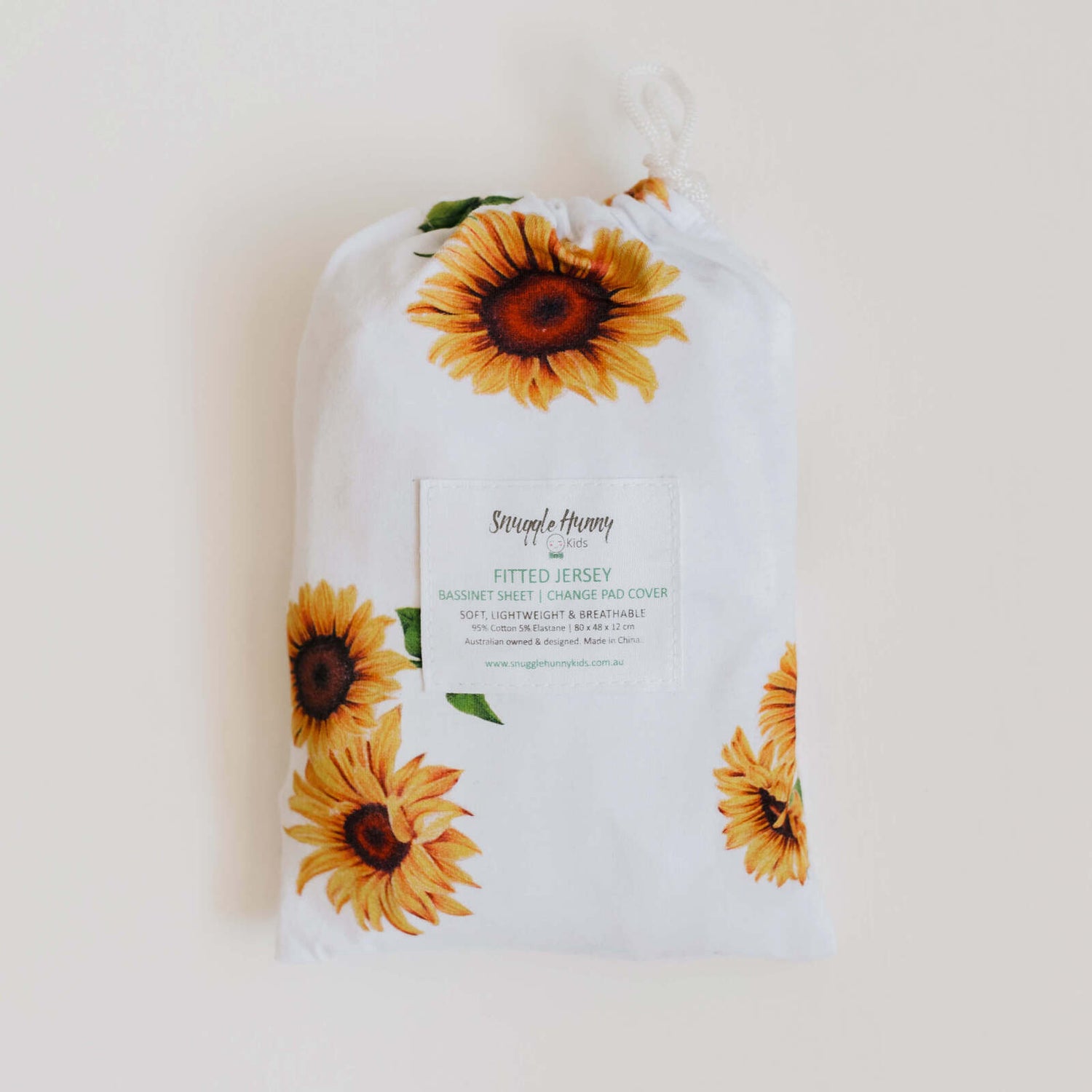 Bassinet Sheet / Change Pad Cover | Sunflower