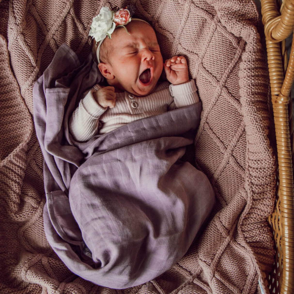 Organic Muslin Wrap | Dusk