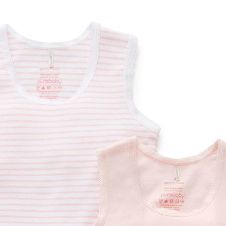 Pale Pink Rib Bodysuit 2 Pack