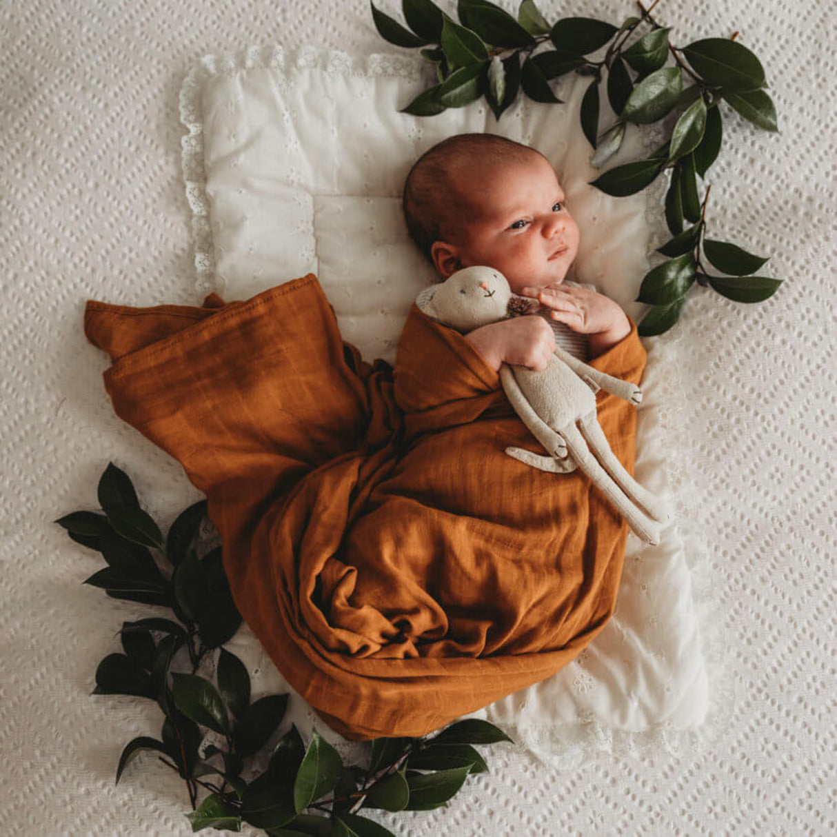 Organic Muslin Wrap | Bronze
