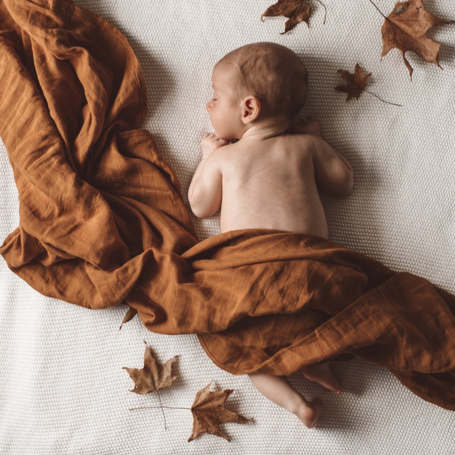 Organic Muslin Wrap | Bronze