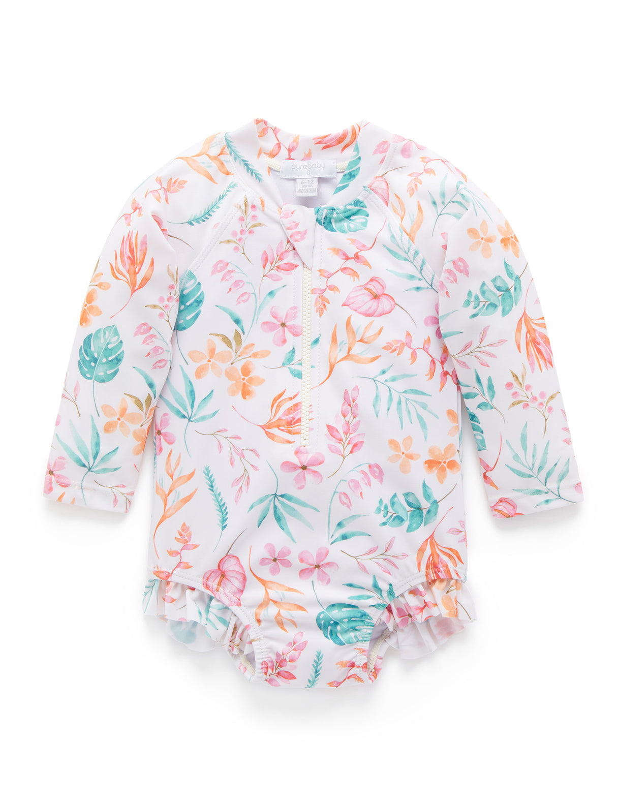Printed L/S Sunsuit | Tropicana