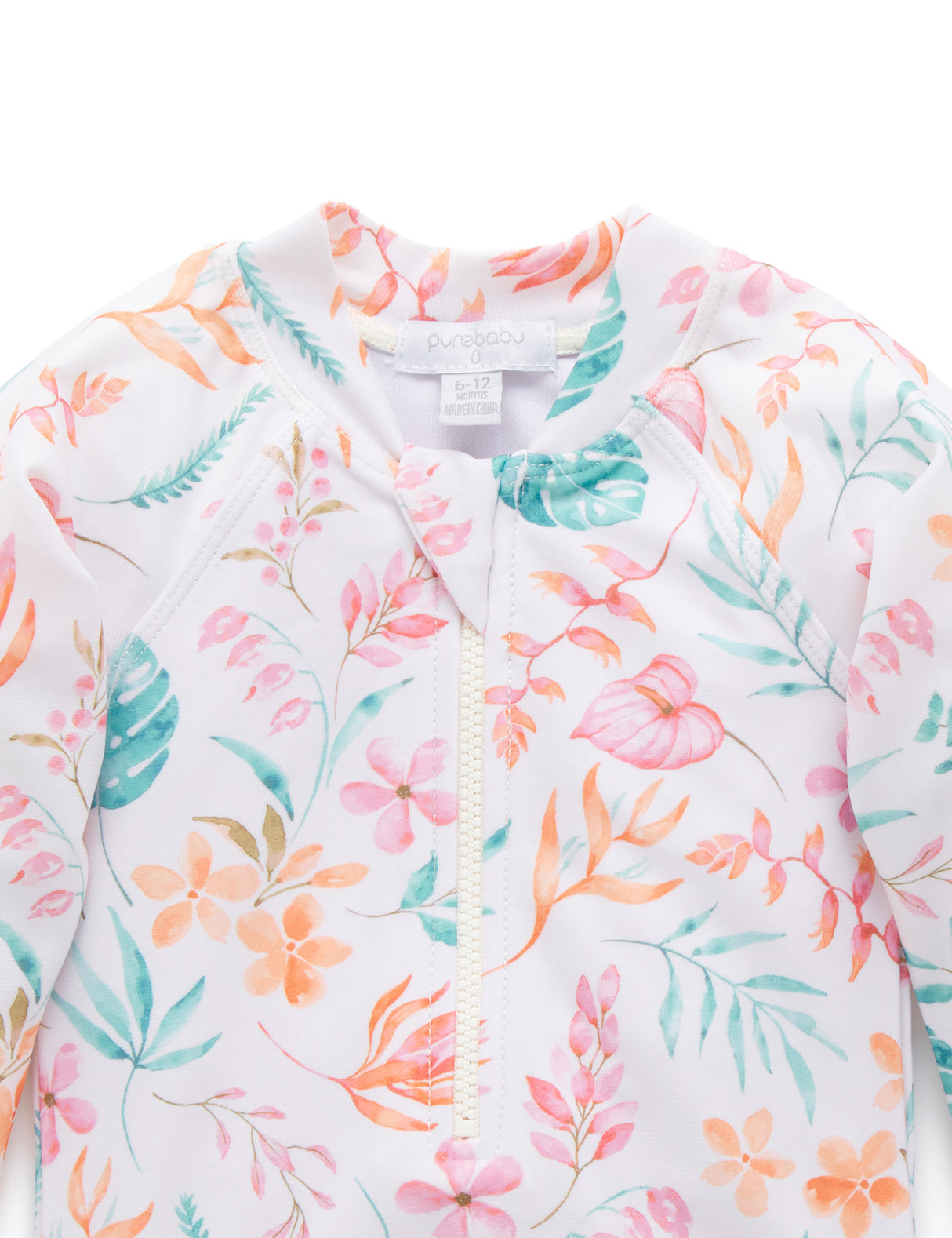 Printed L/S Sunsuit | Tropicana