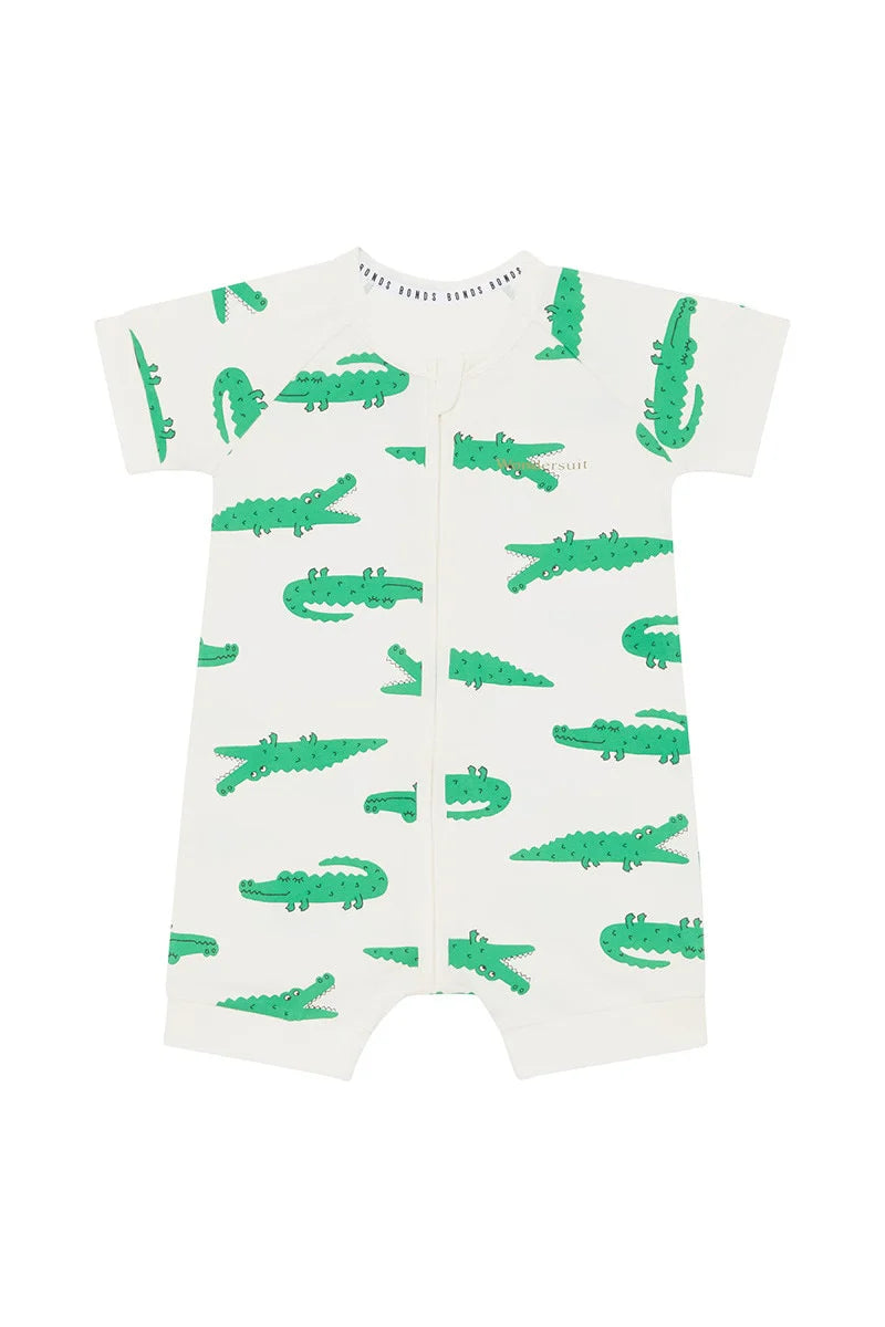 Zip Romper | Crocodiles