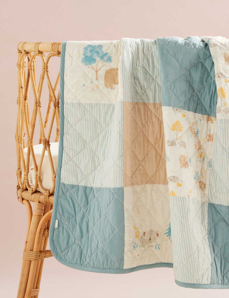 Reversible Quilted Coverlet | Little Nap