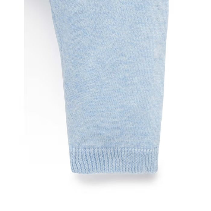 Essentials Newborn Legging | Pale Blue Melange