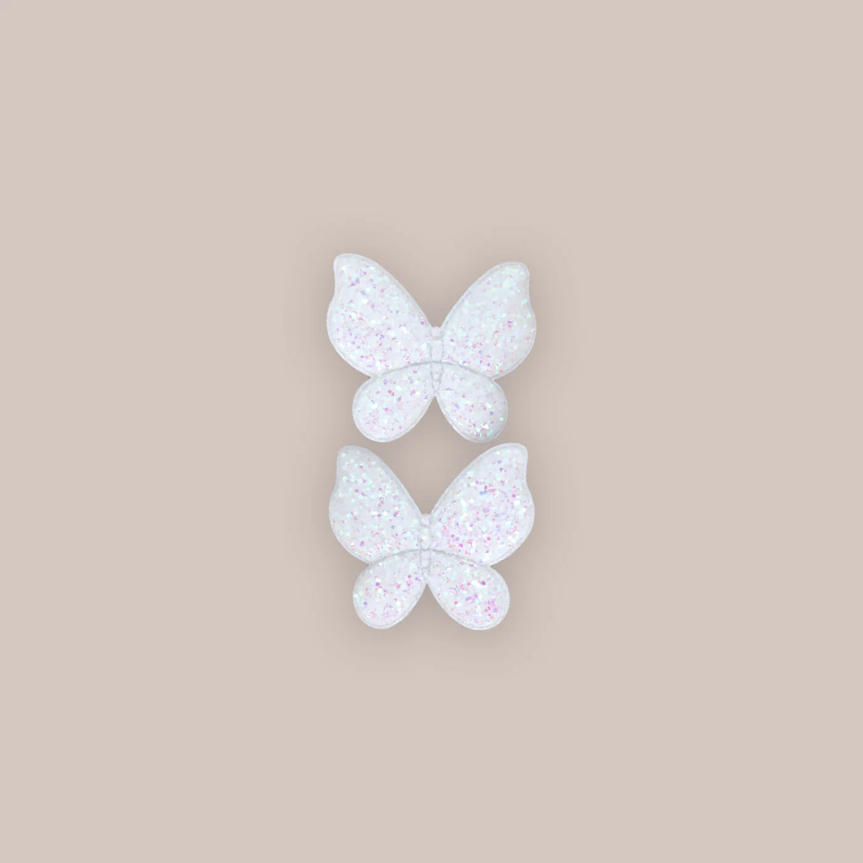 Clip Pigtail | Opal Glitter Butterfly