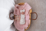 Gauze Lace Blanket | Baby Pink