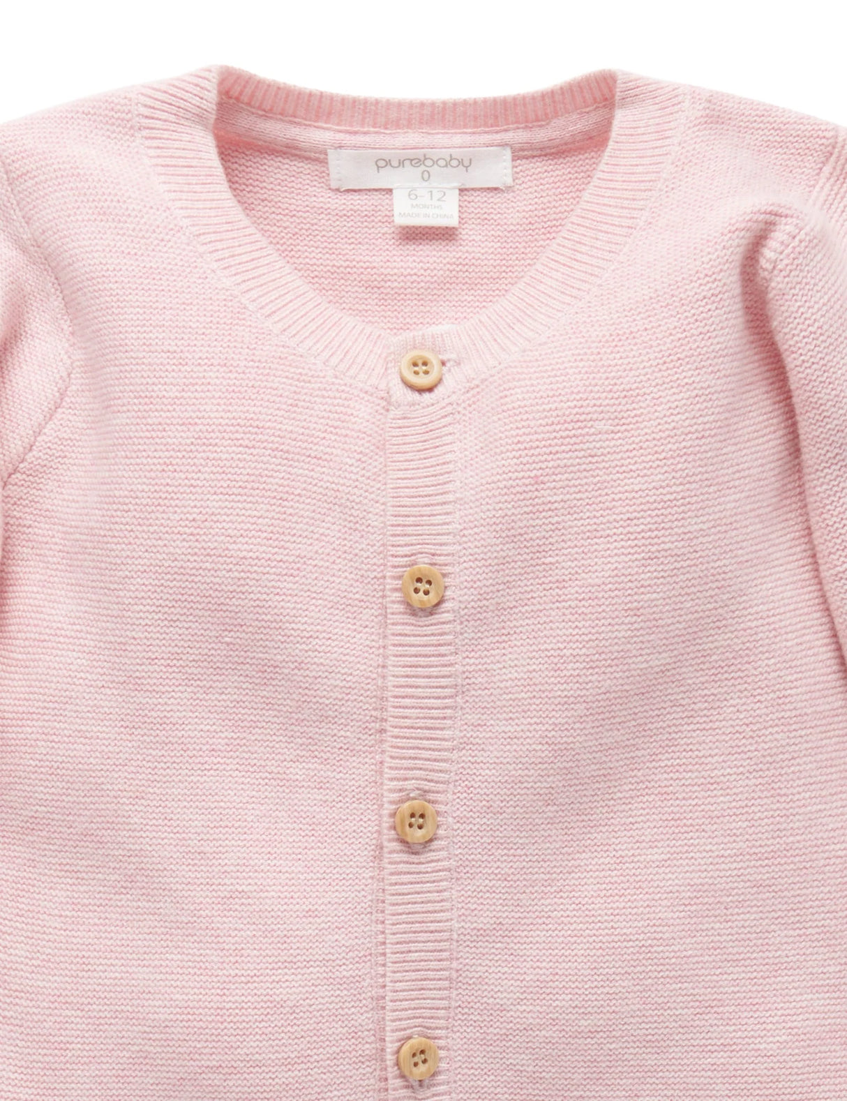 Textured Cardigan | Pink Melange