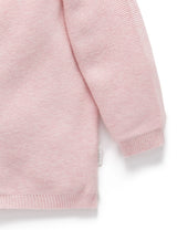 Textured Cardigan | Pink Melange