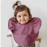 Frill Snuggle Bib | Mauve