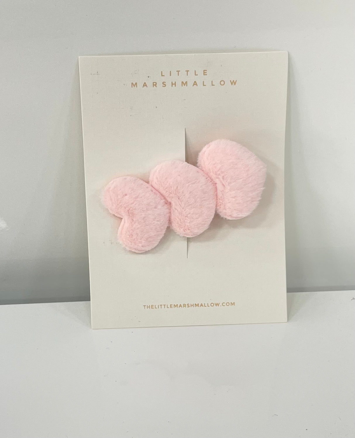 Three Hearts Clip | Light Pink