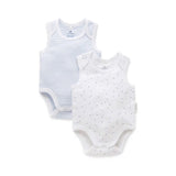 2 Pack Singlet Bodysuit | Pale Blue Pack