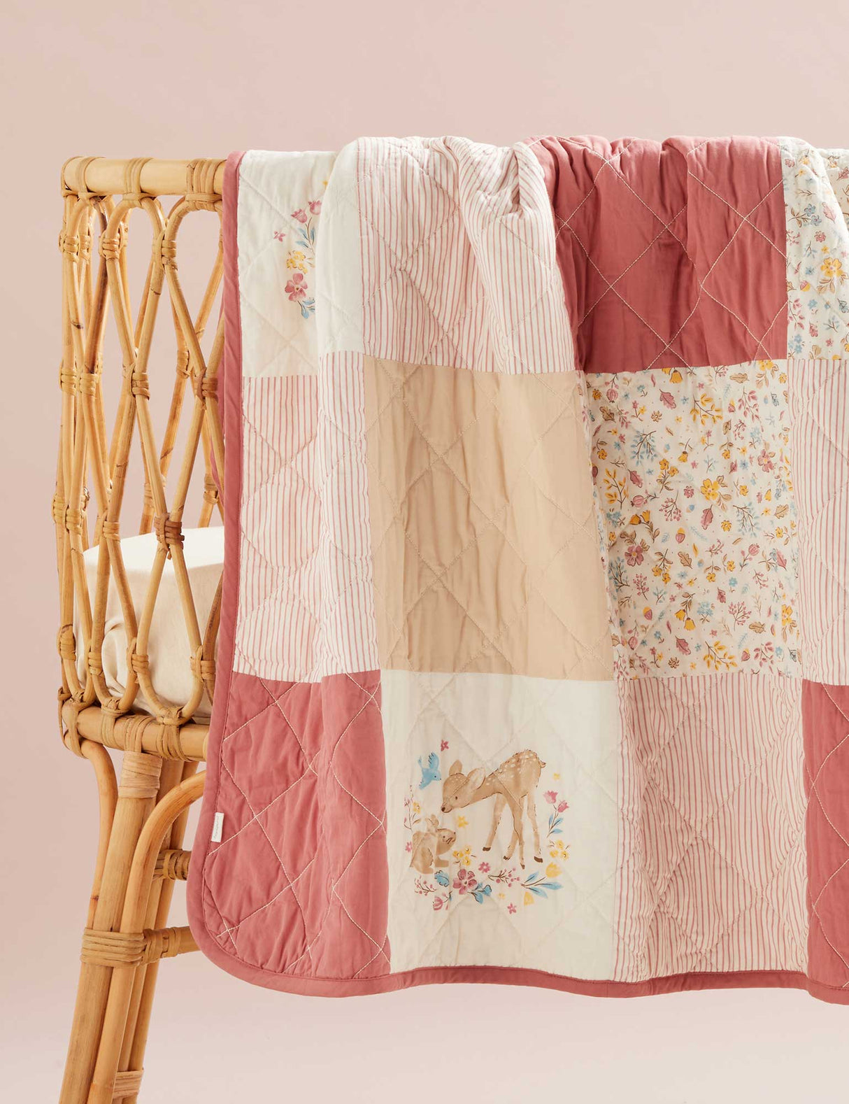 Reversible Quilted Coverlet | Posy