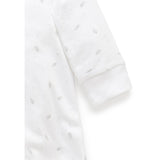 Sleepsuit | Pale Grey Leaf with Spot