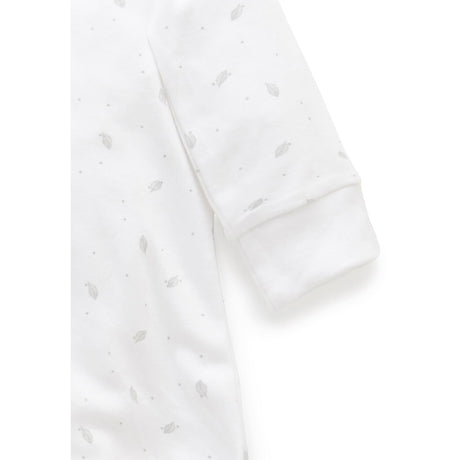 Sleepsuit | Pale Grey Leaf with Spot