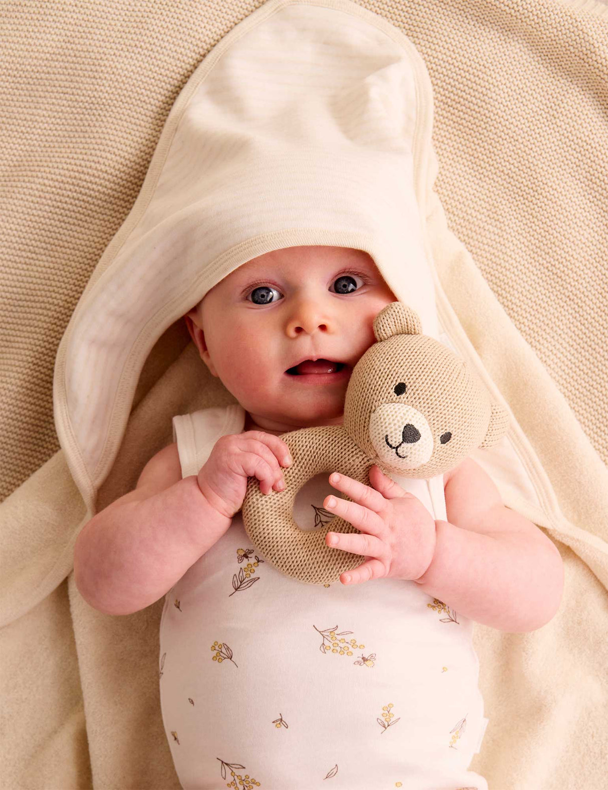 Knitted Rattle | Wheat Bear