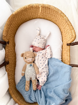 Heirloom Knit Blanket | Blue