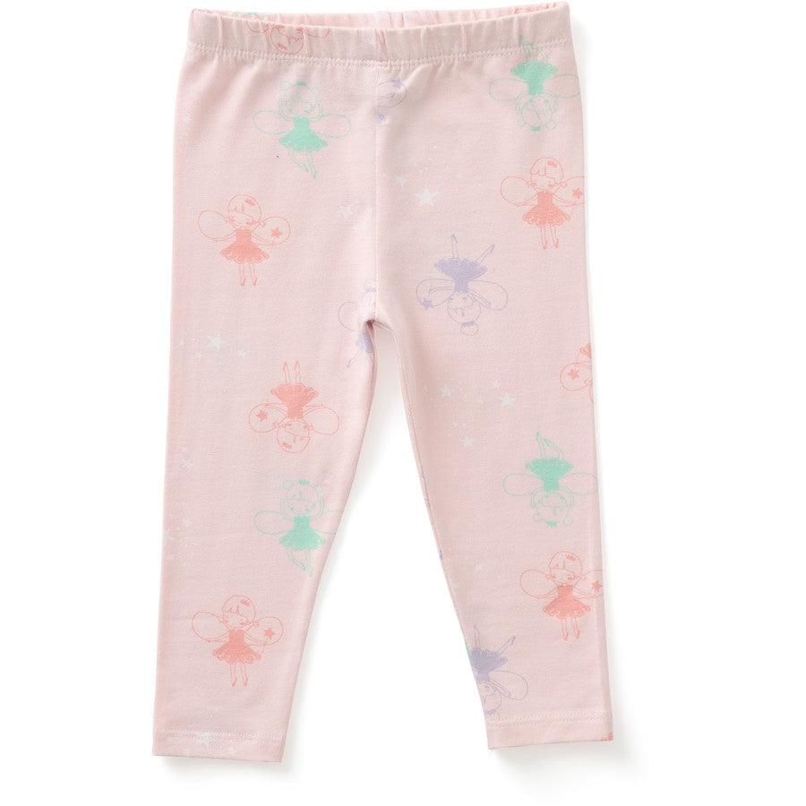 Baby Fairy Print Legging | Pink