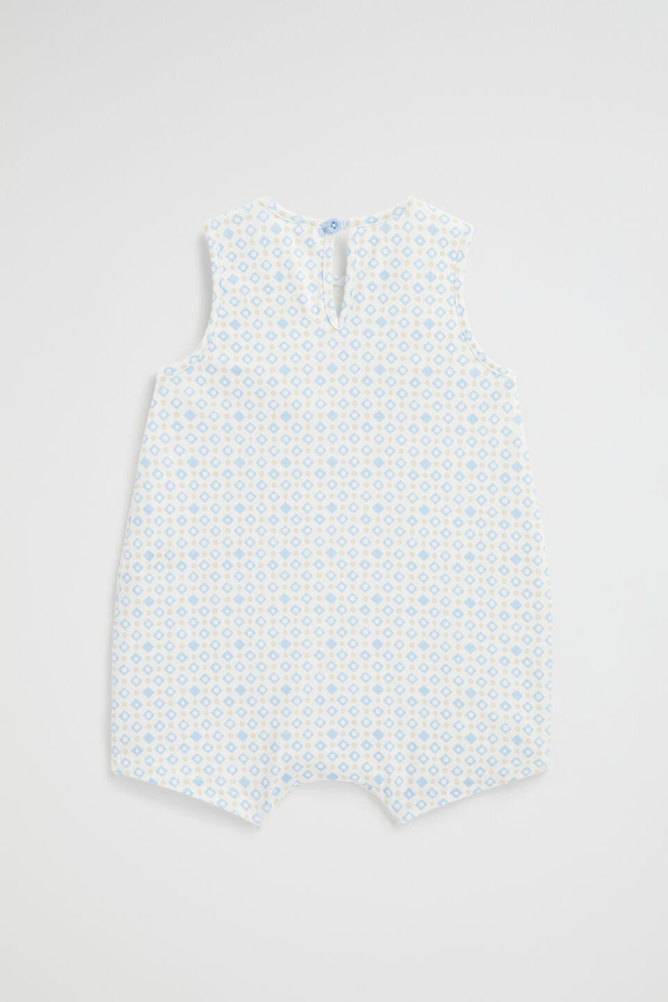 Jersey Pocket Romper | Water Blue