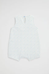 Jersey Pocket Romper | Water Blue