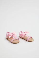 Grosgrain Bow Sandal | Candy Pink