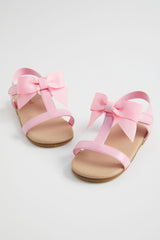 Grosgrain Bow Sandal | Candy Pink