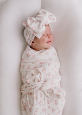 Swaddle Set | Paisley Peony
