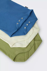 Rib Shortsleeve Bodysuit 3 Pack | Camp Cove/ Levitating/ Lawn Bowls