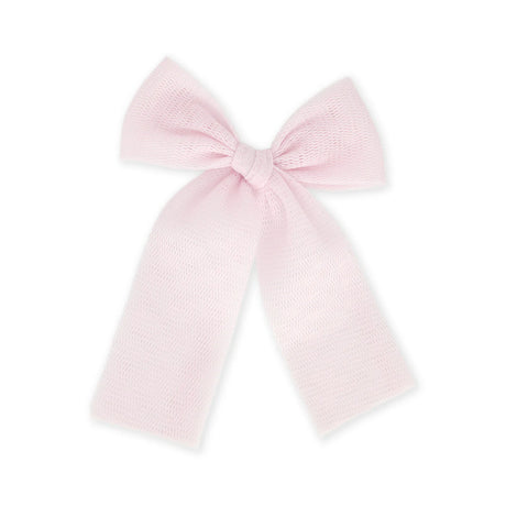 Midi Tulle Bow (Left Side Clip) | Lilac Pink